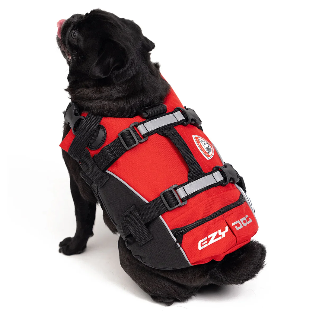 Premium Dog Life Jacket – Adjustable Safety Vest with Reflective Trim & Durable Handle