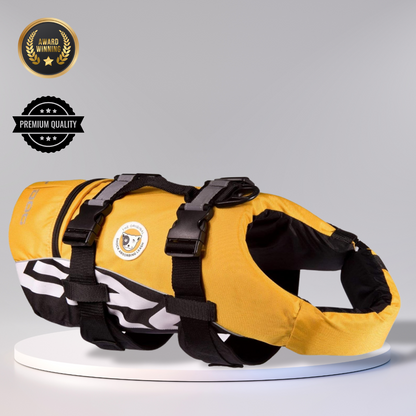 Premium Dog Life Jacket – Adjustable Safety Vest with Reflective Trim & Durable Handle